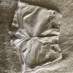 Levi high rise shorts